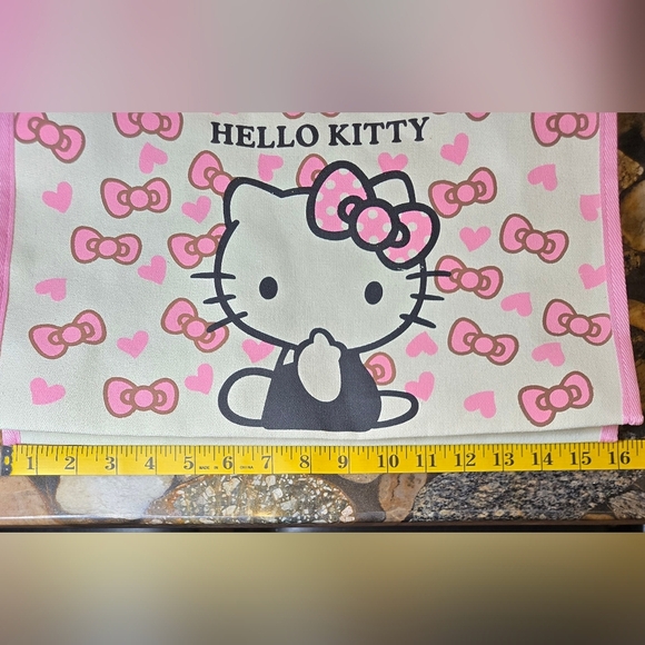 Hello Kitty Pink and White Zipper Tote Bag - Picture 5 of 9